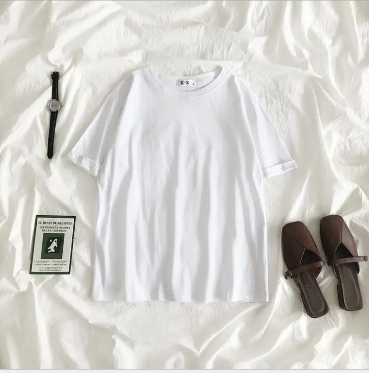 

Women T Shirt Letter Print Friends T-shirt Casual Short Sleeve Tops Tee black