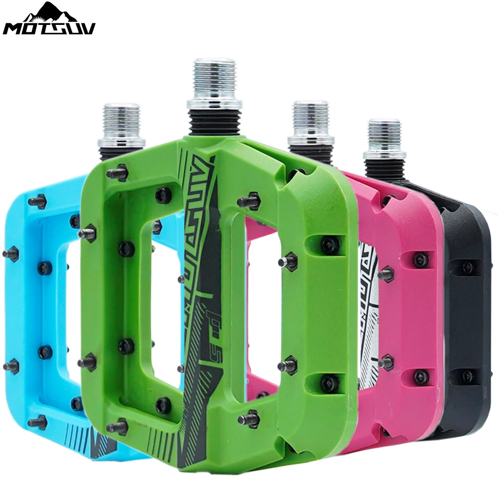 

Bicycle Pedal Nylon Fiber Ultralight Wide Bearing Pedal Flat Platform Pedals 9/16 Inch Bicycle Accessories Parts Mtb Pedals