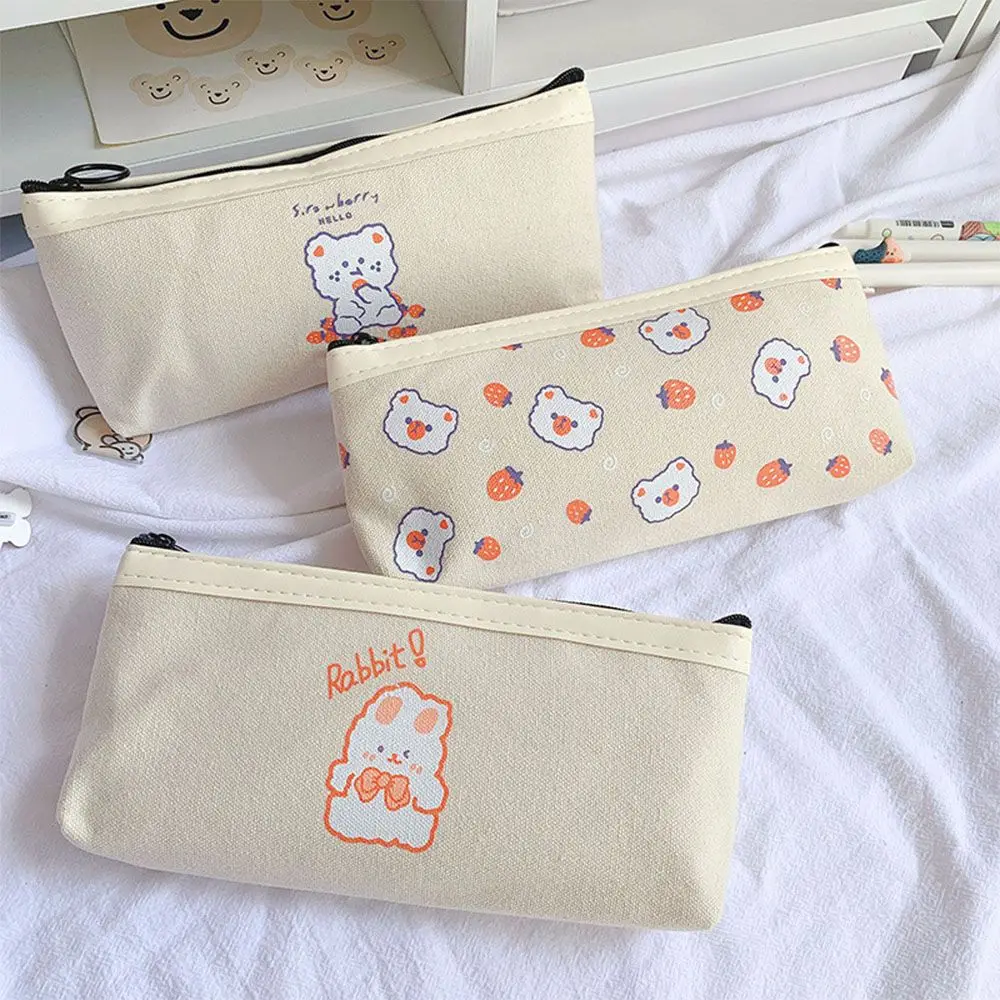 

Cute Large Capacity Trousse Office Supplies School Supplies Makeup Bags Bear Pencil Bags Stationery Pen Case Large Pencil Case