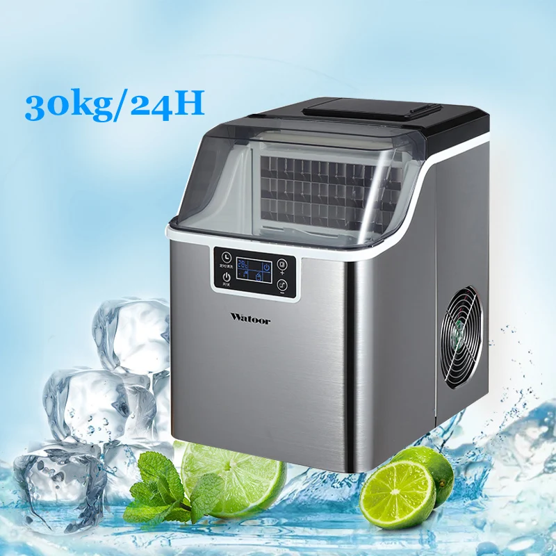 

PBOBP миниатюрная Автоматическая электрическая льдогенератор, цилиндрическая круглая машина для производства кубиков льда 15 кг/24 ч, небольшой бар, молочный чай, кофейня, ЕС