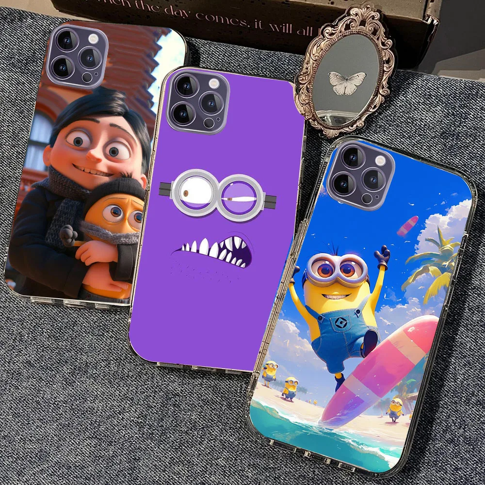 WEA-3 Banana M-Minions Прозрачный гибкий чехол из ТПУ для Moto E4 5 6 7 13 20 22 30 32 40 Z2 Play Plus Power