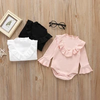 newborn rompers infant cute baby clothes long sleeve jumpsuit baby elegant autumn triangle creeper