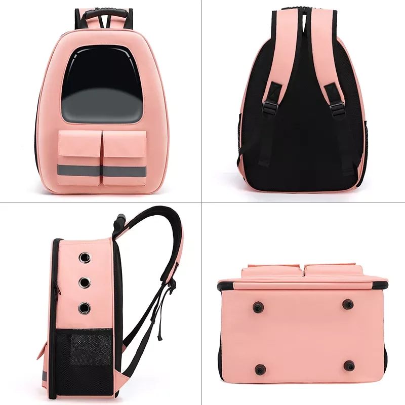 

2023 Pet Cat Backpack Cat Carrier Bag Outdoor Pet Shoulder Bag Breathable Portable Travel Transparent Window Bag for Small Dogs