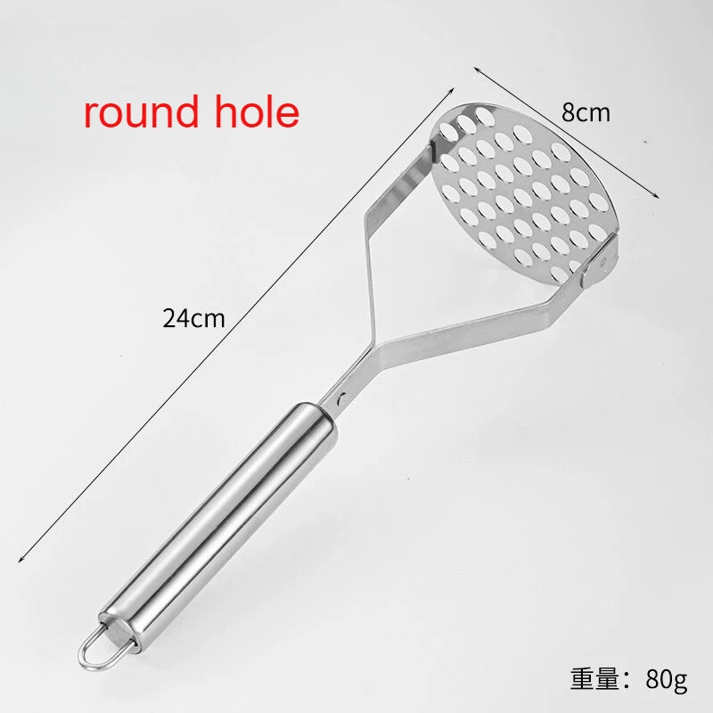 Измельчитель для картофеля из нержавеющей стали, домашний пресс для овощей, сетка, ручная дробилка для еды для сладкого картофеля, тыквы, авокадо, кухонные аксессуары