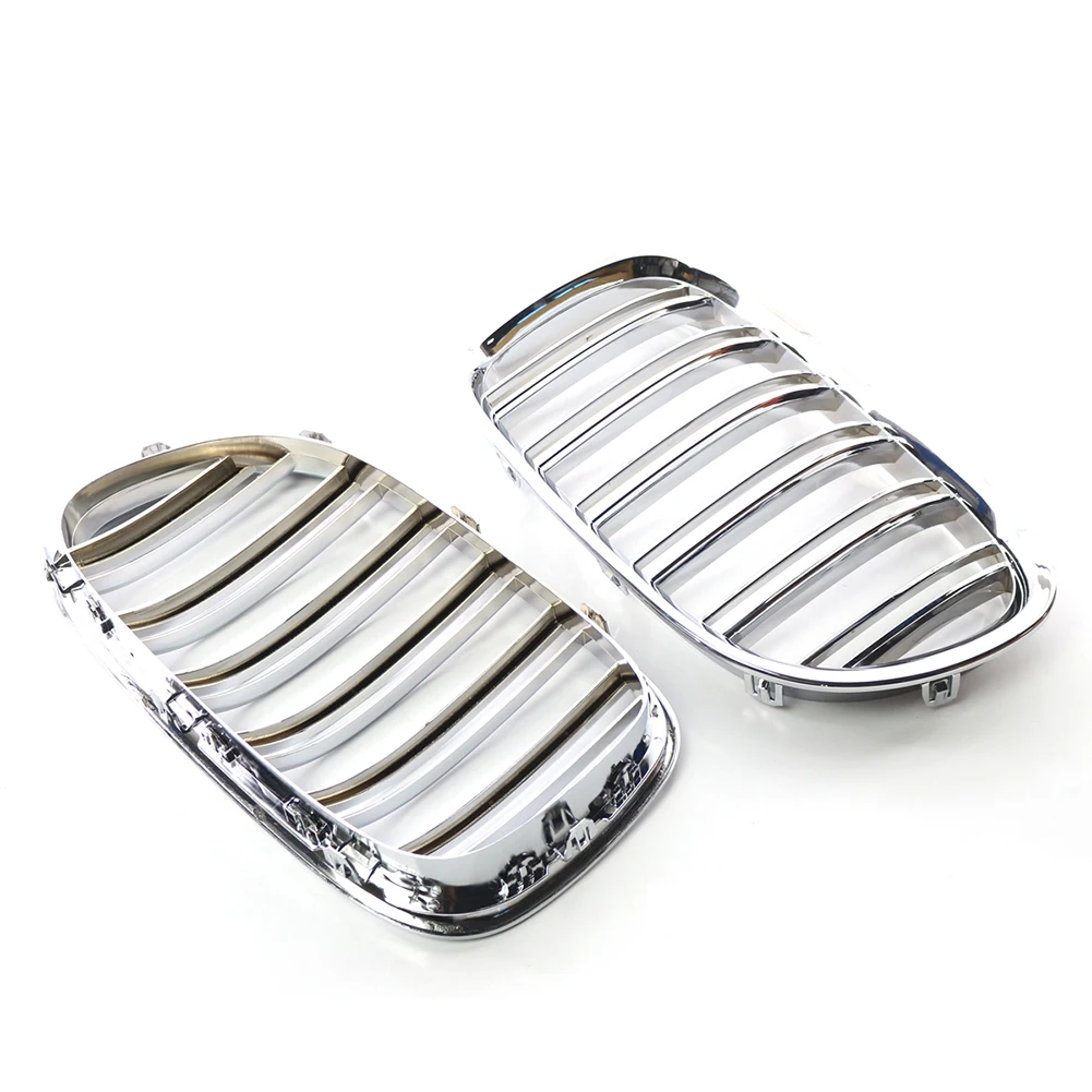

2pcs Silver Plating FRONT GRILLE M LOOK For BMW 09-15 F01 F02 7-SERIES 4D Sedan / Will Fit 4D 760Li, 750Li, 750i, 740Li, 740i