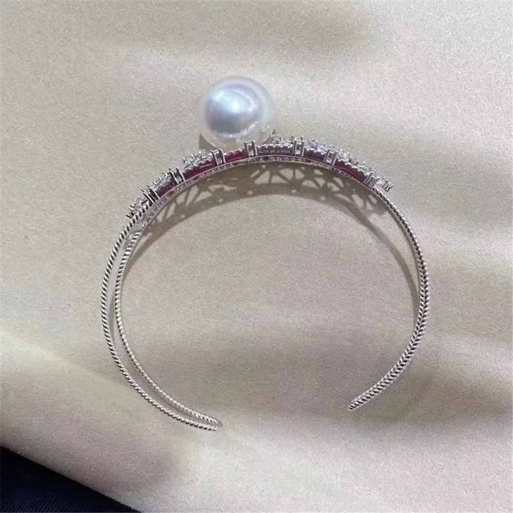 Жемчужные аксессуары сделай сам браслет из чистого серебра S925 пустой держатель