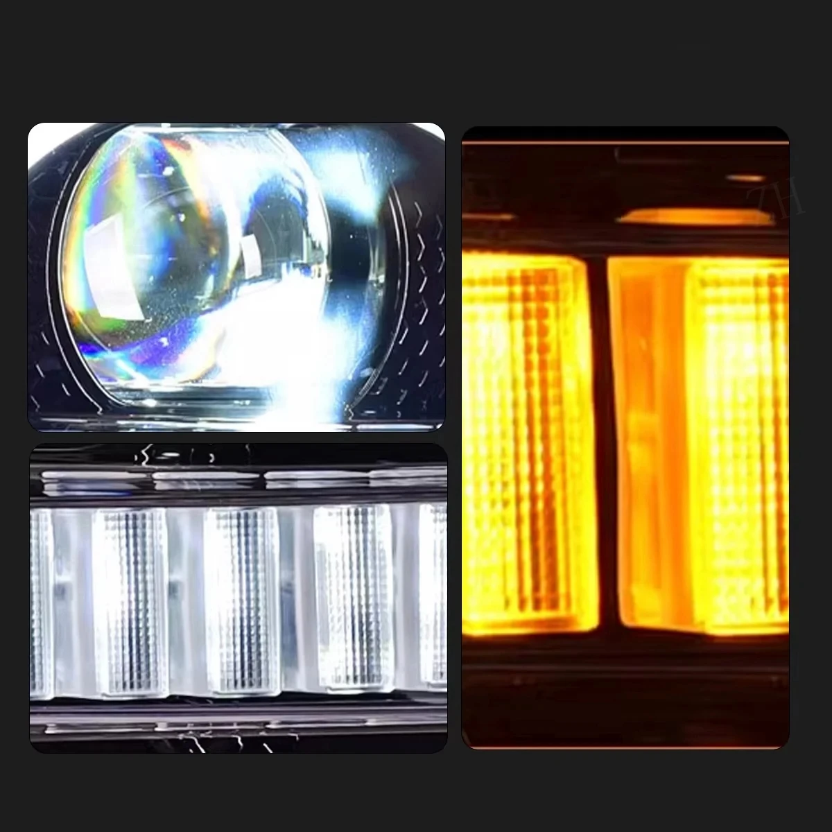 Автомобиль для Great WEY Tank 300 2021-2024 фары 12 В H7 светодиодные противотуманные DRL Hella