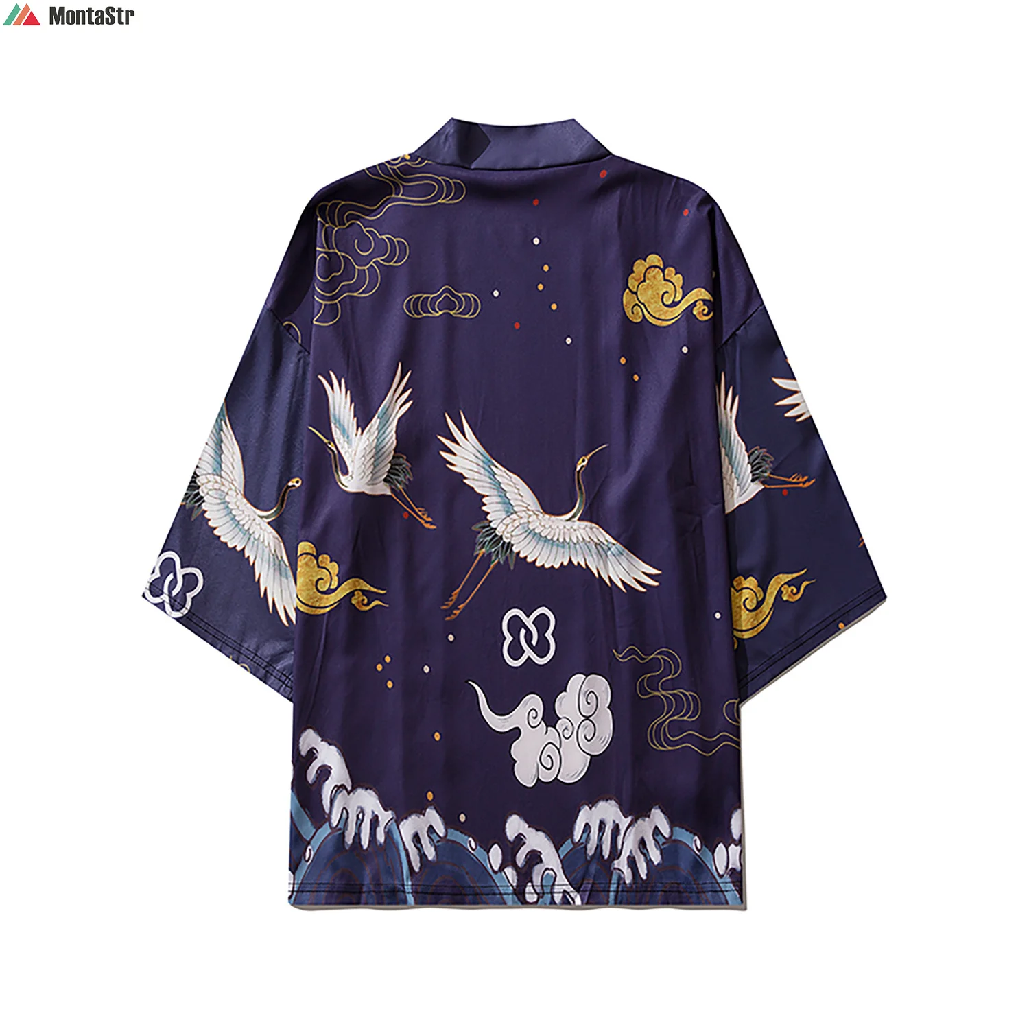 

2022 New Trend Functional Wind Men Streetwear Short Sleeve Kimono Japanese Graphic Summer Cardigan
