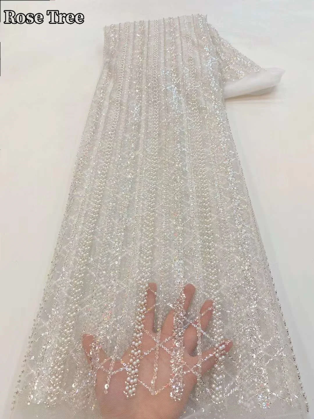 Рисунок 3 - Нигерийское кружево ткань с вышивкой