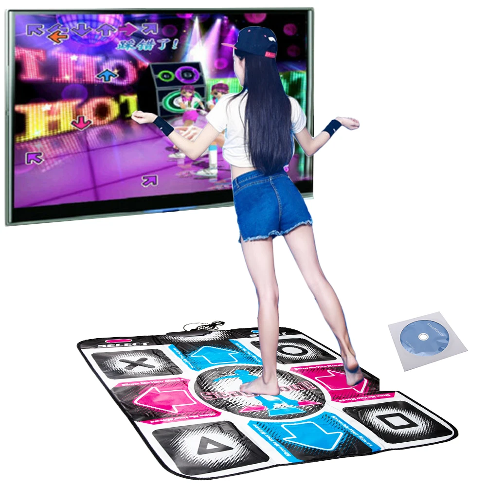 

HD USB PC Non Slip Dancing Pad DDR Design Dance Revolution Foot Print Moves Step Arcade Game Fitness Bodybuilding Mat