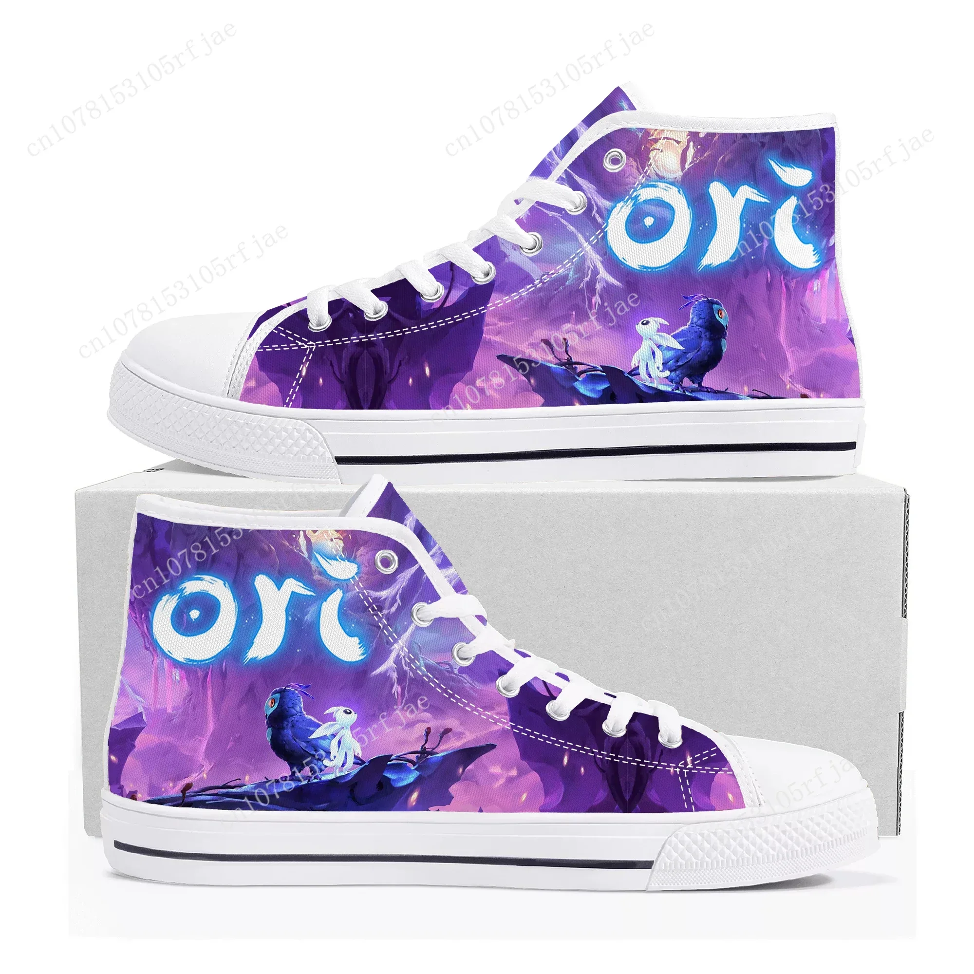 Высокие кроссовки для мужчин и женщин мультяшная игра ори волю Wisps холщовая