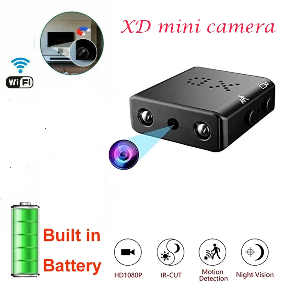 Купи Mini Camera 1080P HD Security Camera Night Vision with Motion Detection Voice Recording Surveillance Wifi Camera Hid Den Camera за 571 рублей в магазине AliExpress