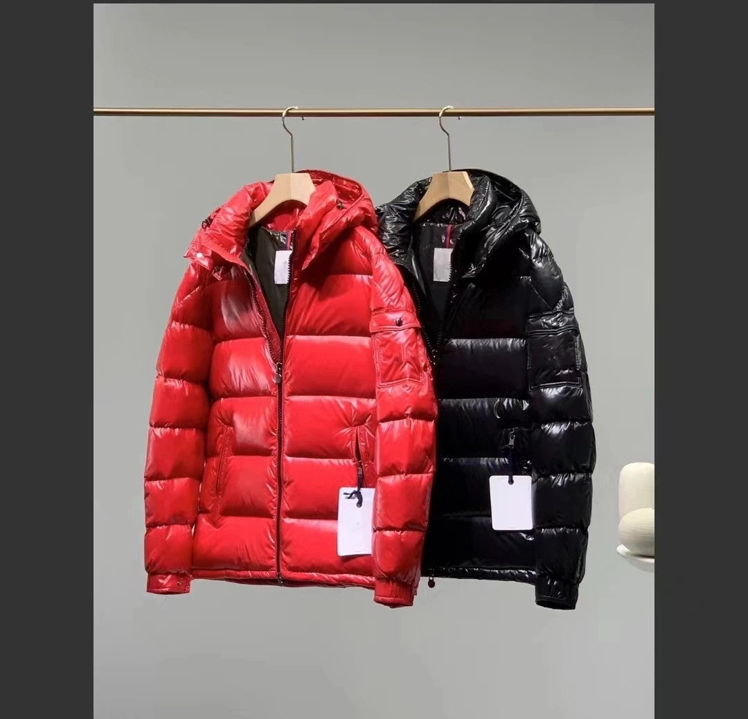 2022Down Jackets For Men and Women Short Winter Thickening New Shiny Jacket Men's Thick Coat Stand Collar Women's Couple Clothes