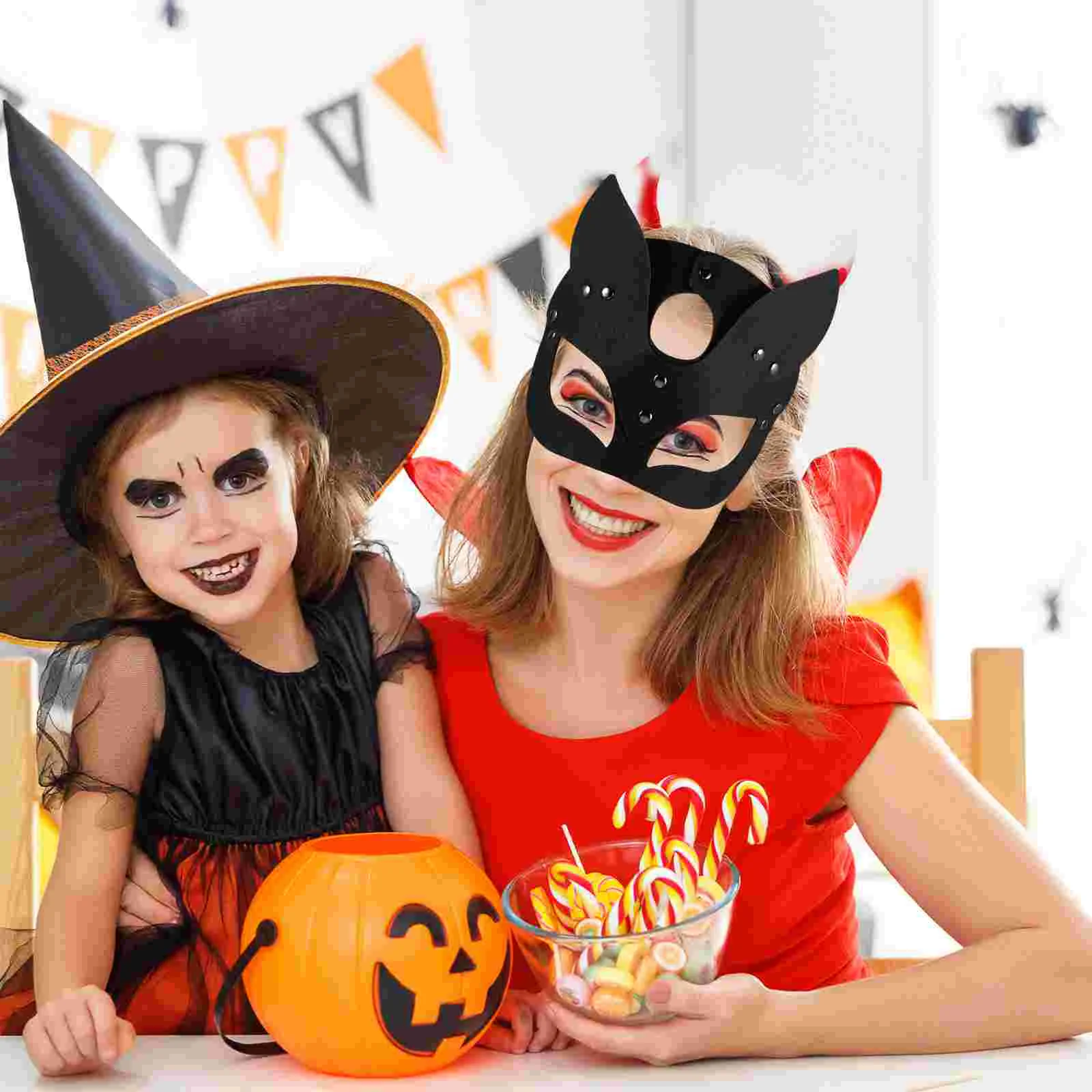 

Mask Outdoor Prom Punk Halloween Cosplay Leather Prop Carnival Decorative Men Women Festival