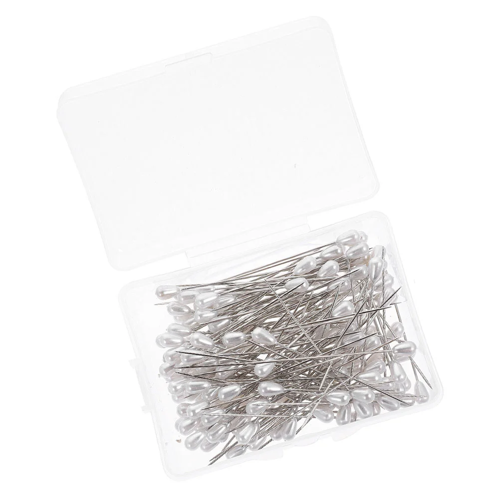 

Pin Sewing Straight Pearl Corsage Head Jewelry Needle Quilting Stick Fabric Teardrop Wedding Locating Making Boutonniere Marker