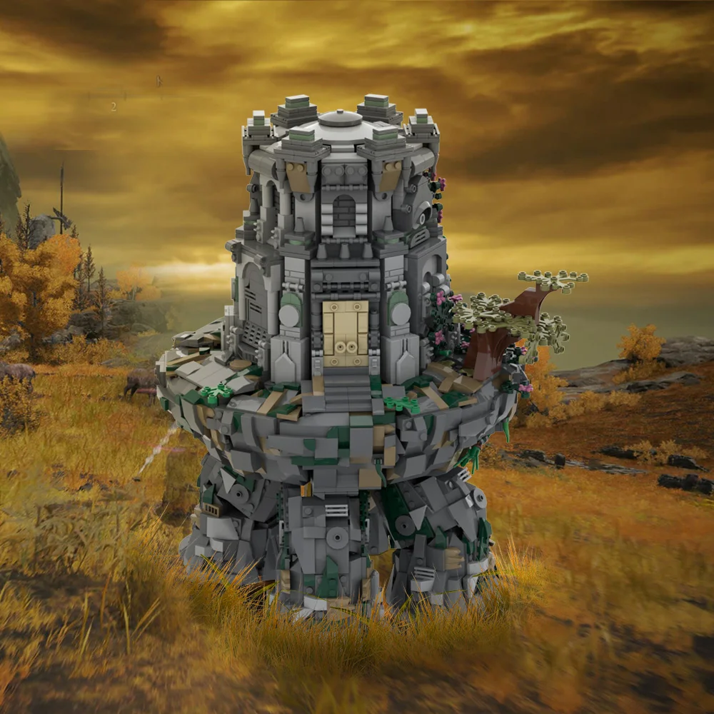 MOC игра Eldeneds Rings Wandering Mausoleum строительные блоки модель темного фэнтезийного мира