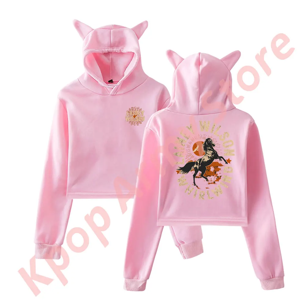 Lainey Wilson Whirlwind Horse Logo Merch пуловер женская толстовка с кошачьими ушками топ длинными