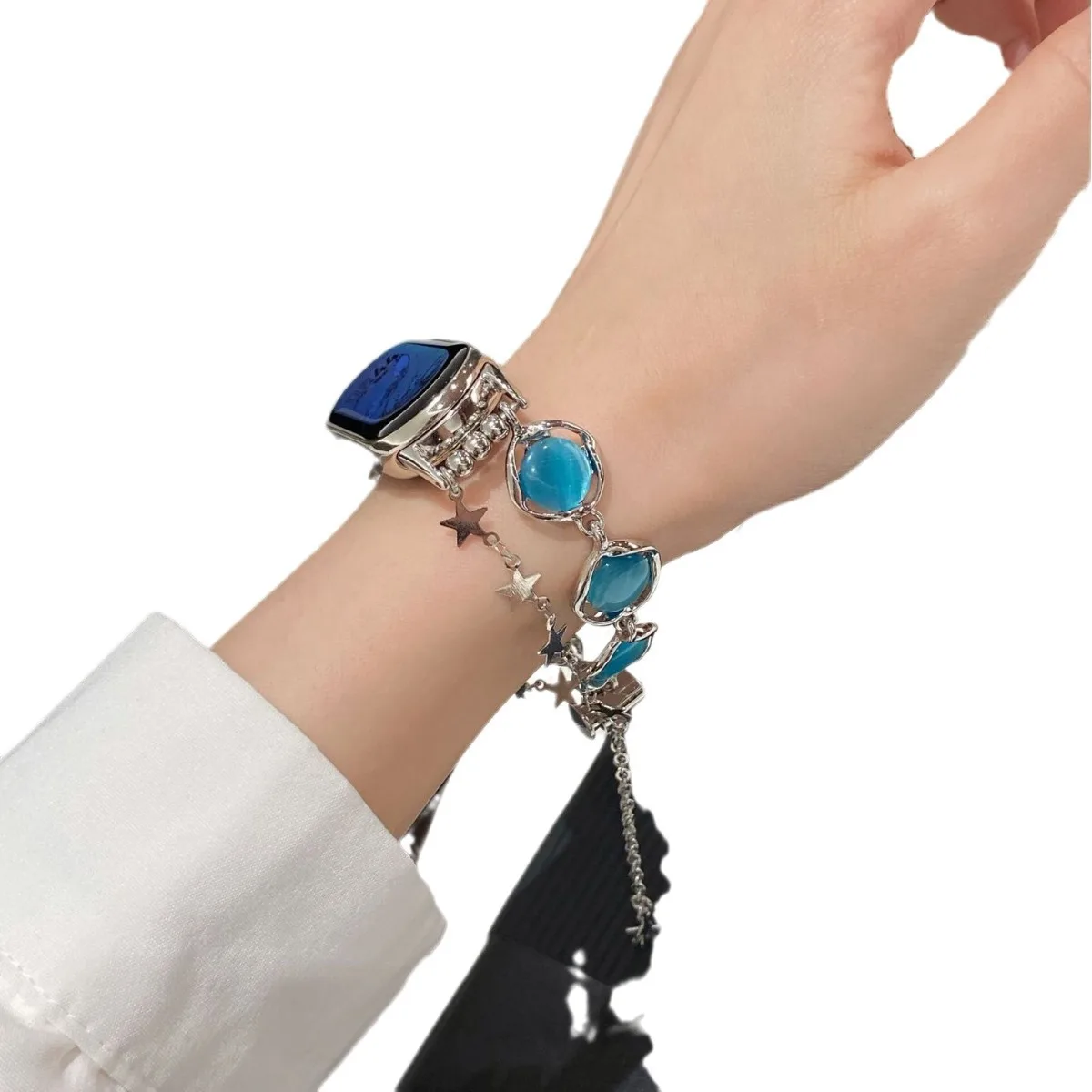 Ремешки для умных часов Apple Watch Opal Pentagram, браслеты-цепочки для Mi 89, ремешки для Huawei (14 мм) (art.: 3920db71c255b) - 3920db71c255b