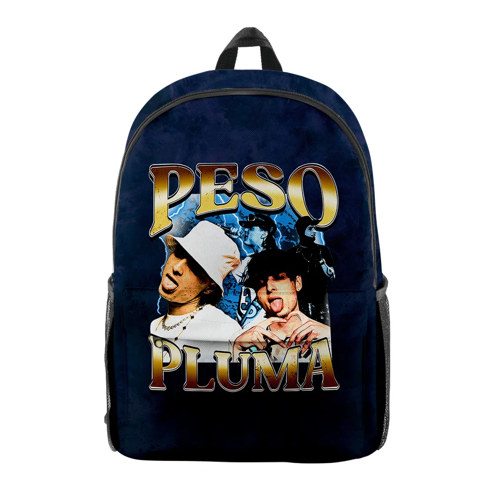 

Peso Pluma Zip Pack Students Backpack Sam and Colby Man/Woman Zipper Bag Zip Backpack School 3D Print Bag Backpack