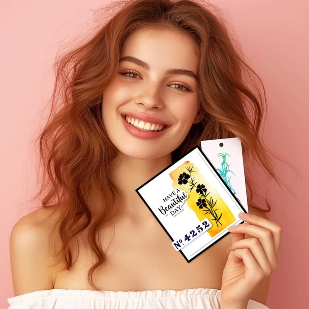 Силуэты растений прозрачные штампы 5 91x5 91 дюйма полевые цветы силуэты травы