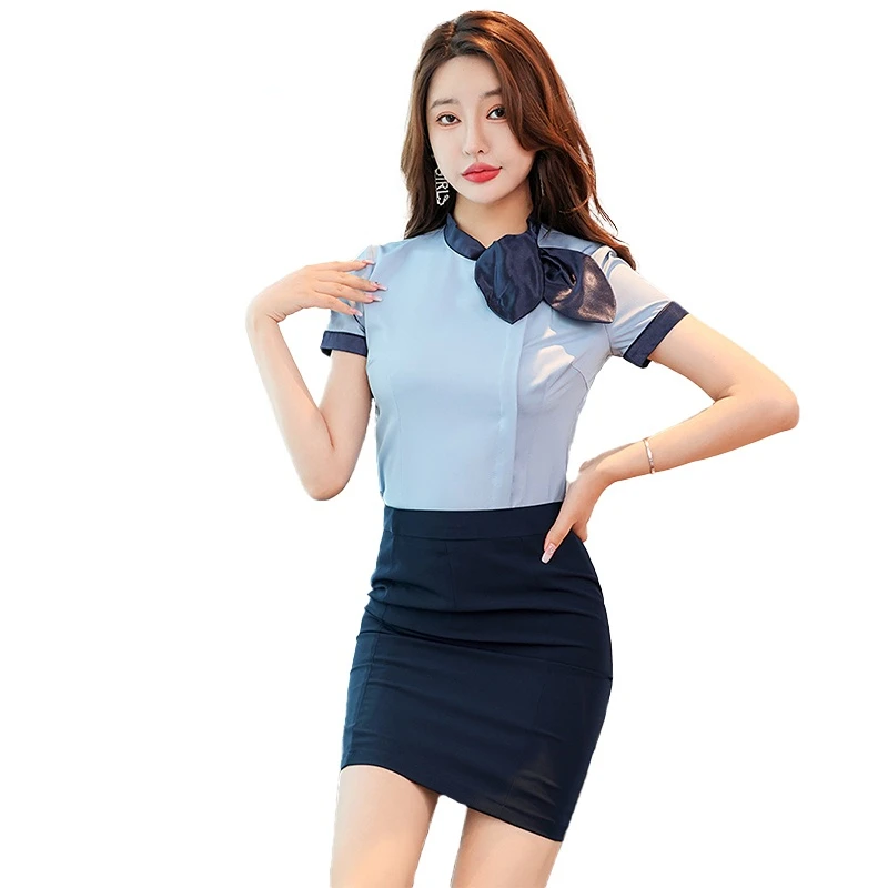 

Luxury Professional Beautician Work Clothes for Korean Style Hotel Foot Bath Reception Clothing Spa Uniform Waiter Overalls Suit
