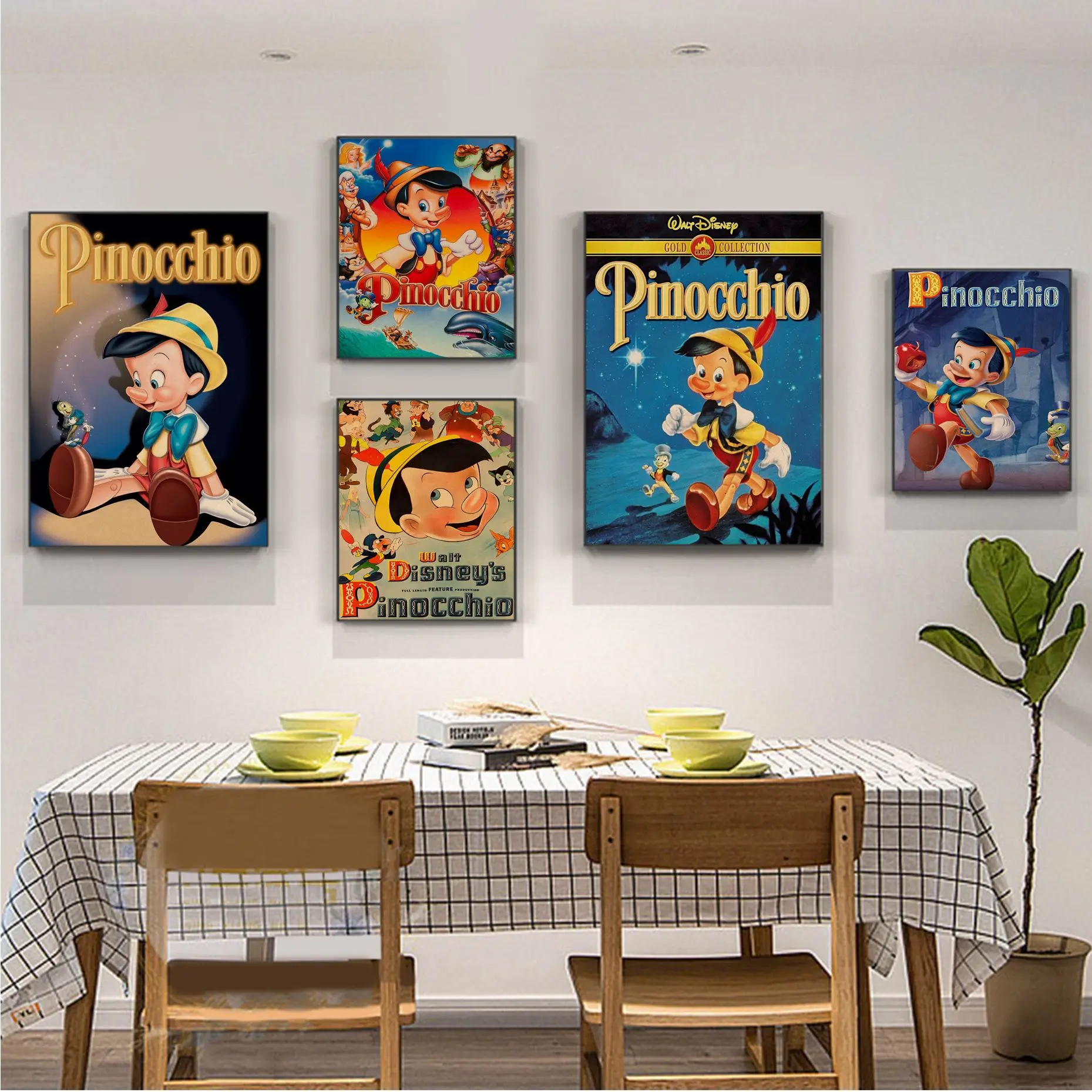 

Disney Pinocchio Good Quality Prints and Posters Vintage Room Home Bar Cafe Decor Kawaii room decor