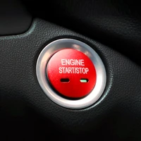 red blue silver aluminum alloy car styling engine start stop button ring cover trim for chevrolet explorer