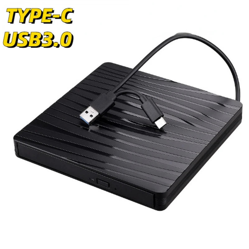 New Zebra Pattern USB3.0 External Blu-ray Burner TYPE-C Mobile Optical Drive BD Burner Notebook Desktop Universal