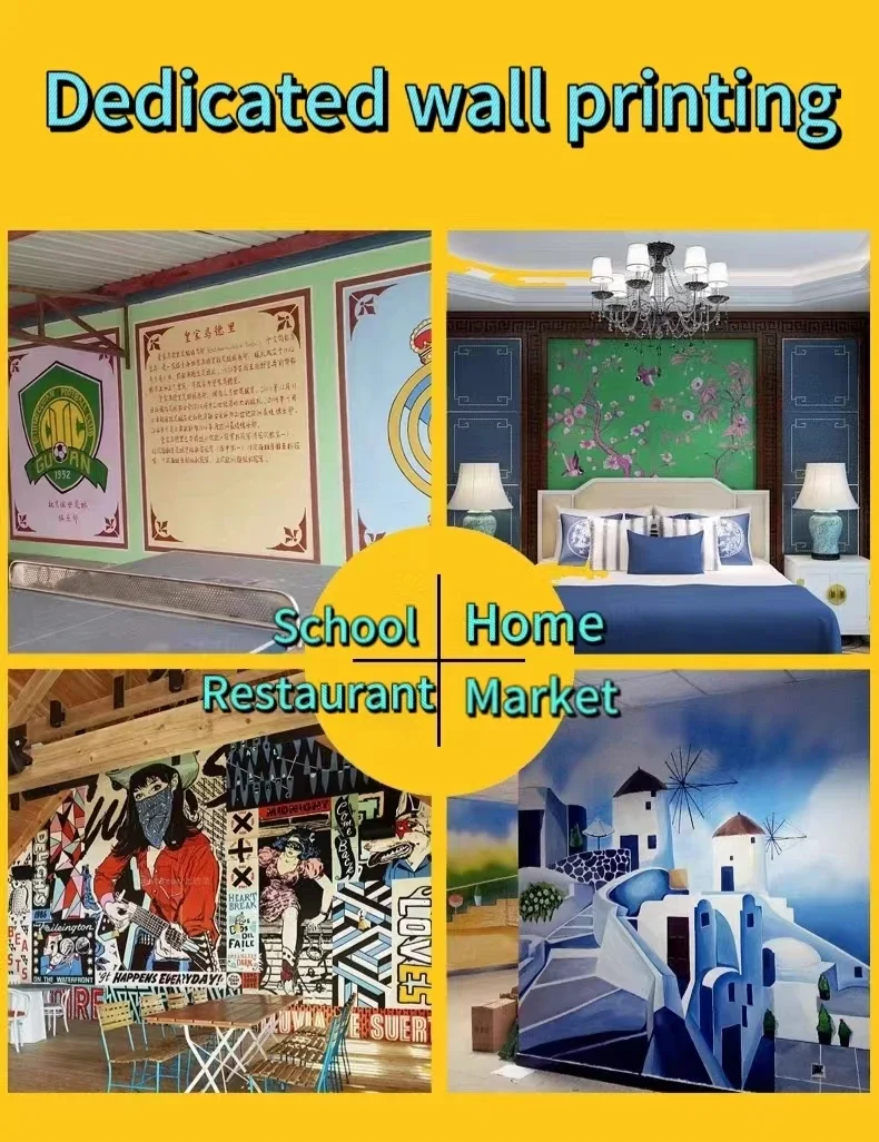 Вертикальная 3D-фото УФ-струйная машина для настенной печати живописи УФ-принтер