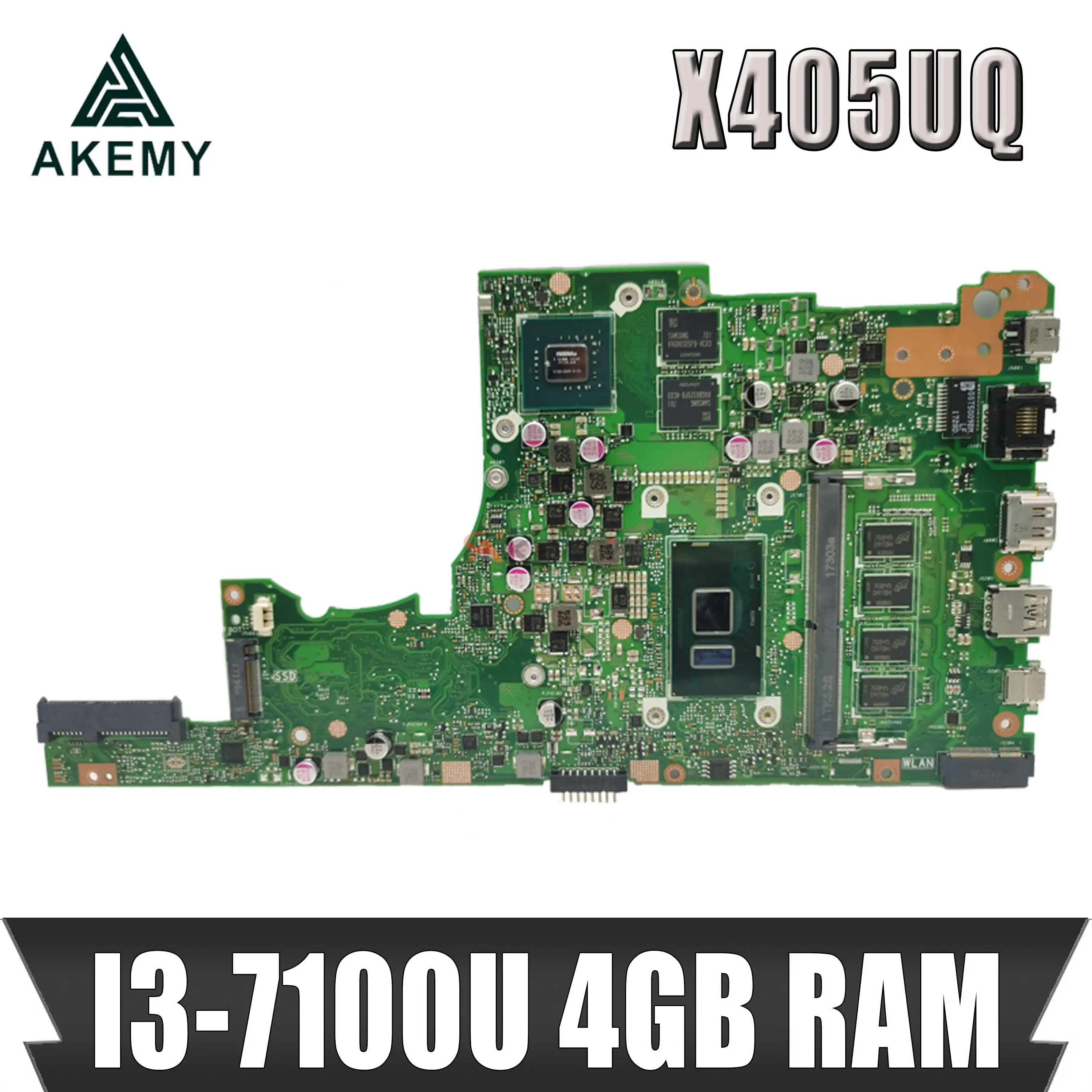 

X405UA для ASUS X405U X405UN X405UR X405URR X405URP X405UQ X405UF протестированная оригинальная материнская плата ноутбука, 4 Гб ОЗУ GT940