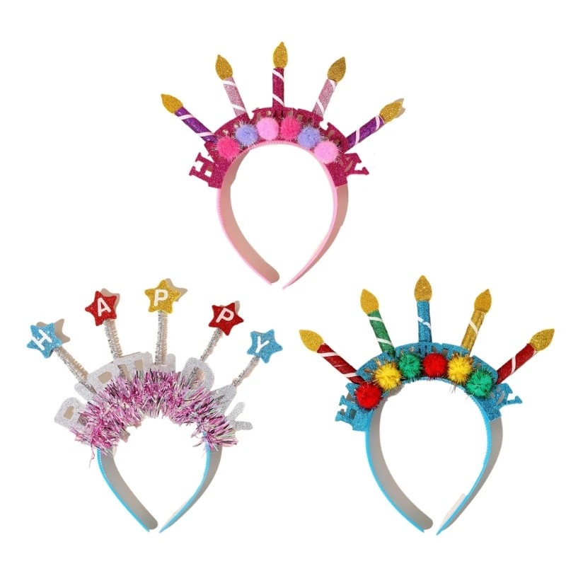 

Tinsel Shape Hair Accessories Adult Teens Celebration Party Hairband Shinning Headbands Colorful Hair Hoop