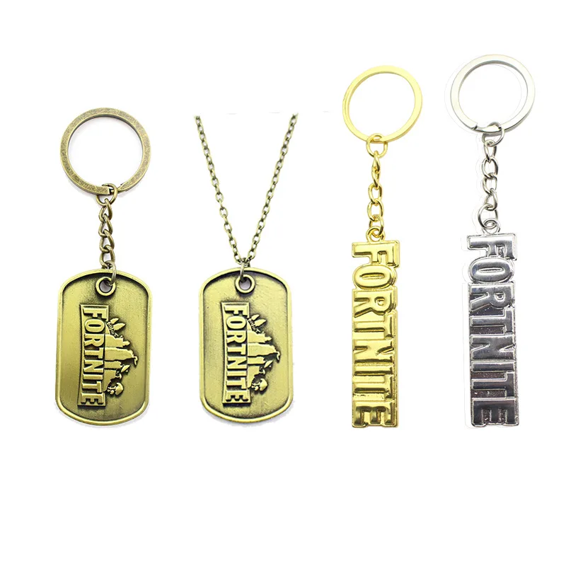 

Fortnite Stainless Steel Pendant Fortress Night Game Ornament Necklace Tag Keychain Chain Accessories Kid Boy Girl Birthday Gift