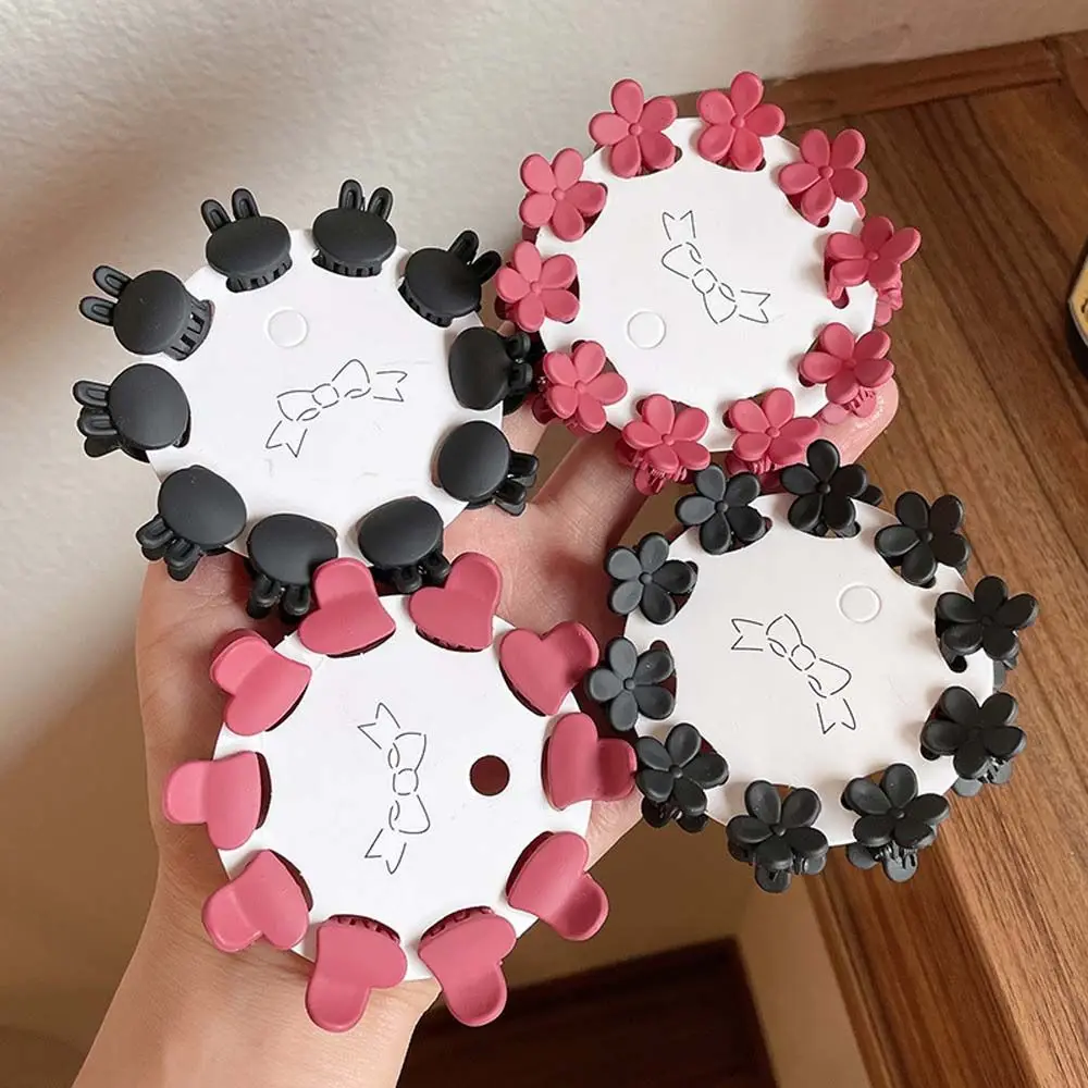 

Cute Sweet Rabbit Kids Resin Love Heart Korean Style Hairpin Hair Claws Set Women Hair Accessories Small Gripping Clip