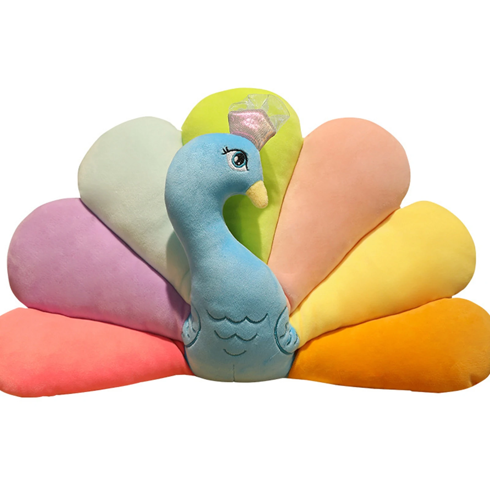 

Cute Peacocks Stuffed Toy For Kid Soft Cuddly Friend Baby Cushion Doll Gifts