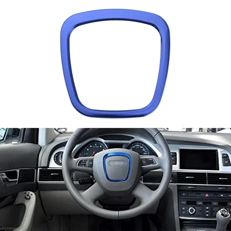 

Автомобильная наклейка на руль, эмблема алюминиевого корпуса для-A3/A4L/A6L S4/Q3/Q5 (синий)