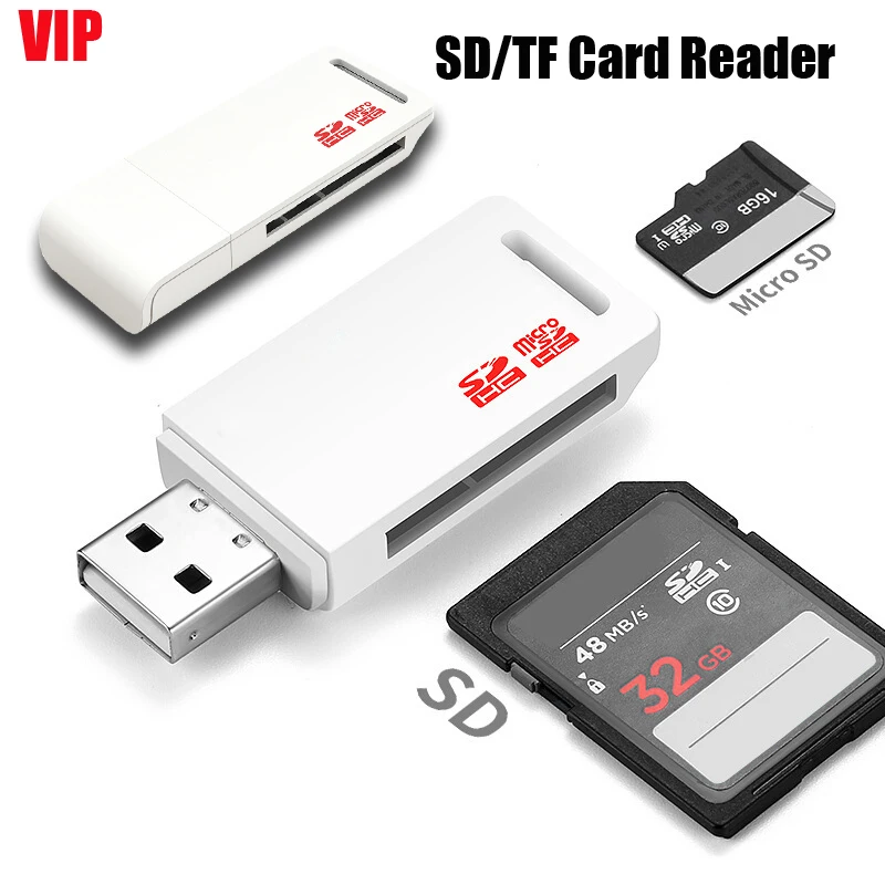 

Устройство для чтения SD-и TF-карт USB 2,0