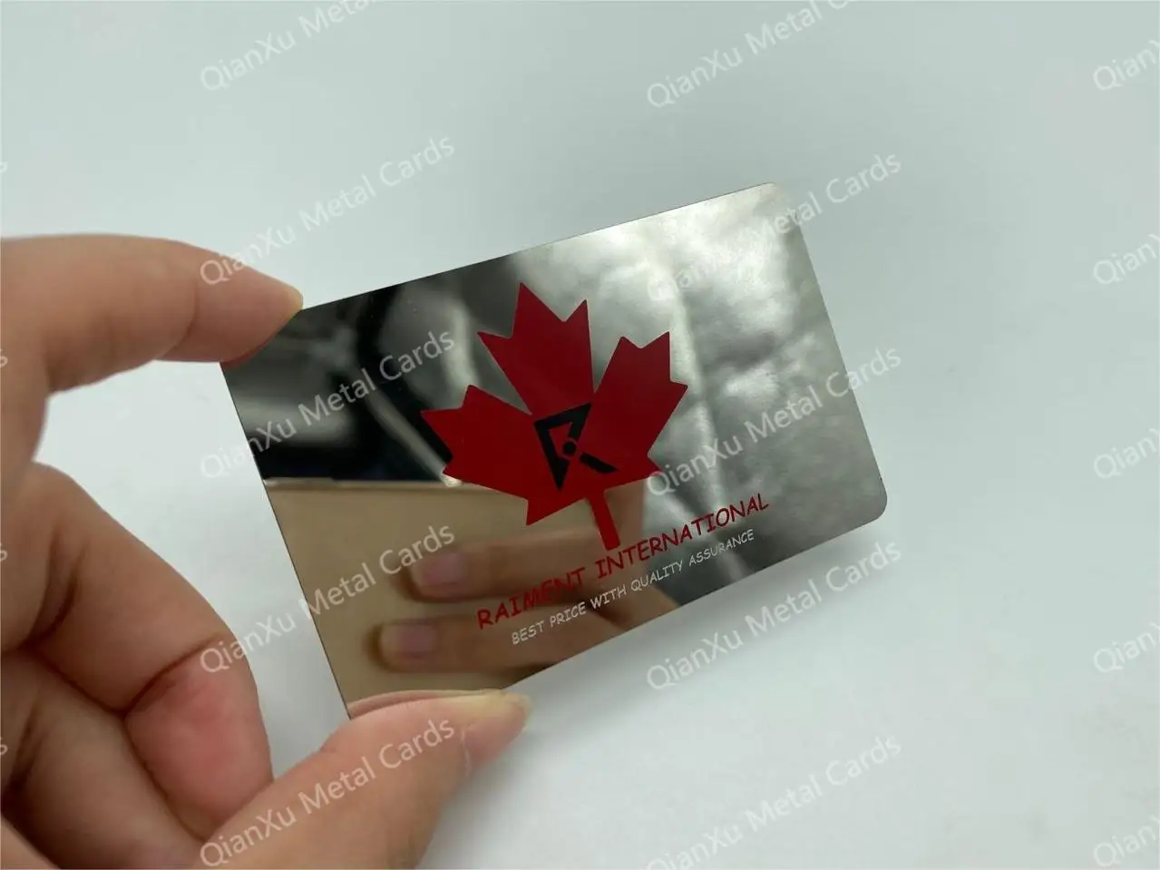 Stainless steel laser engraved metal business cards wholesale