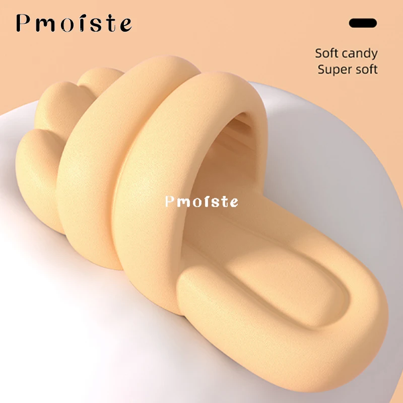 Soft Women's Slippers Summer Funny Lovely Home Slippers Big Feet Shape Ultra Lightweight Non-slip Bathroom Slippers