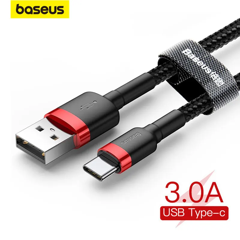 

Baseus USB Type C Cable for Samsung S10 S9 Quick Charge 3.0 Cable USB C Fast Charging for Huawei P30 Xiaomi USB-C Charger Wire