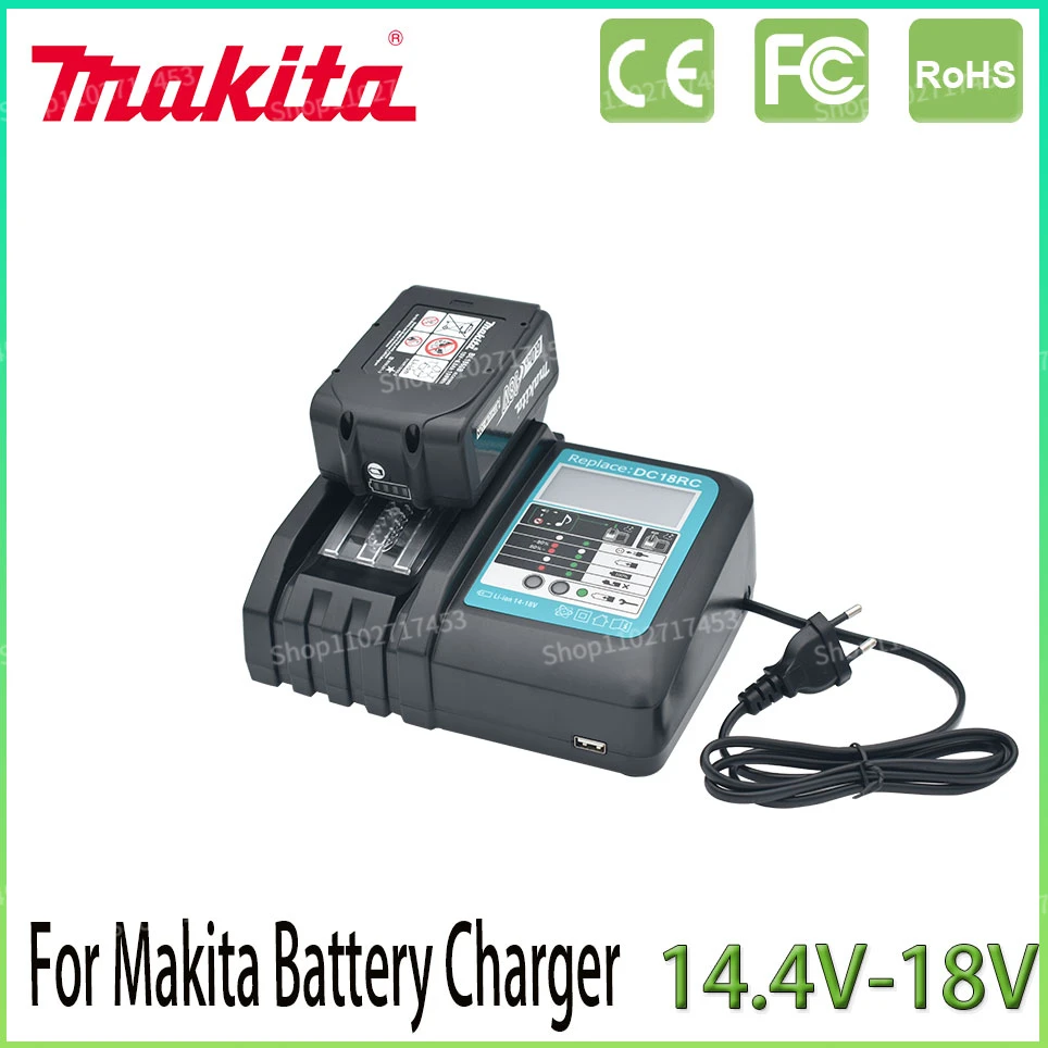

Зарядное устройство Makita 18VRC, 3 А, 6 А, 14,4 В, 18 в, 6 А/ч, Bl1830, Bl1430, BL1860, BL1890