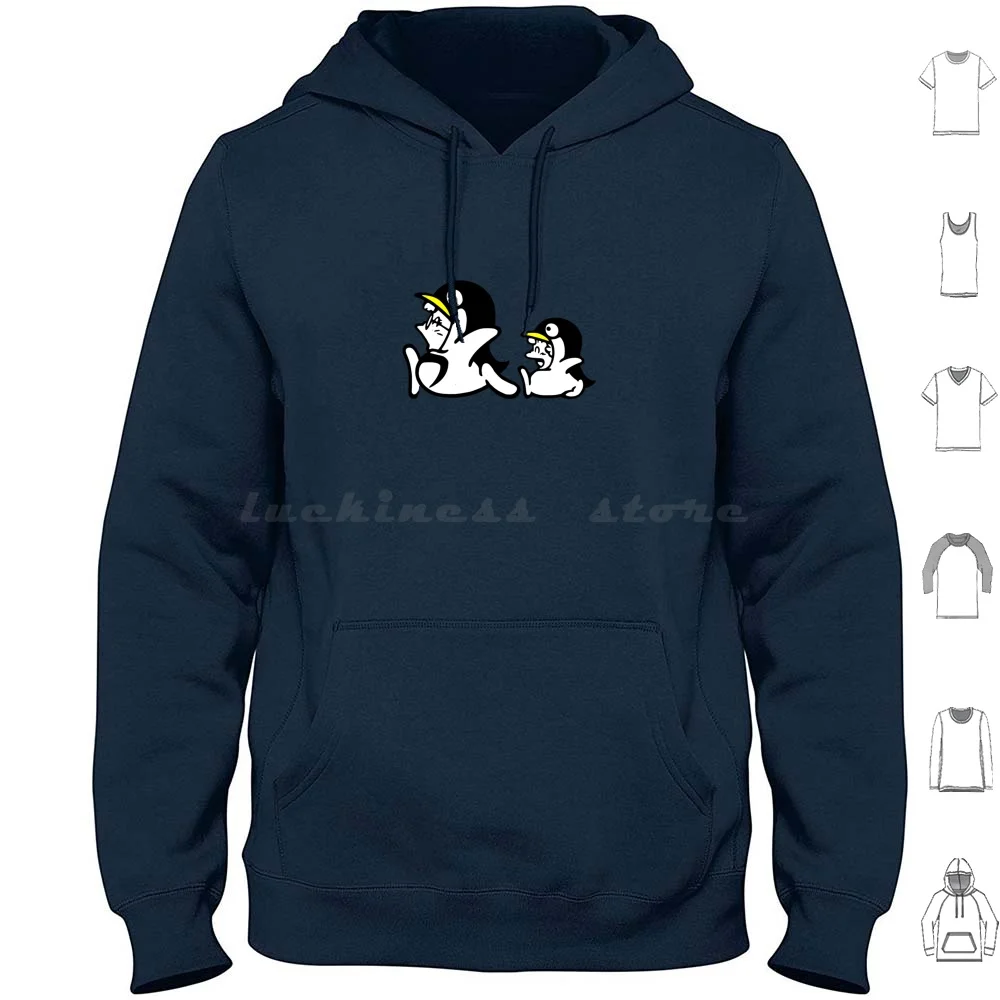 Толстовка с капюшоном Arale Gachan Penguins хлопок длинным рукавом Arare Norimaki Gatchan Gatxan Akira