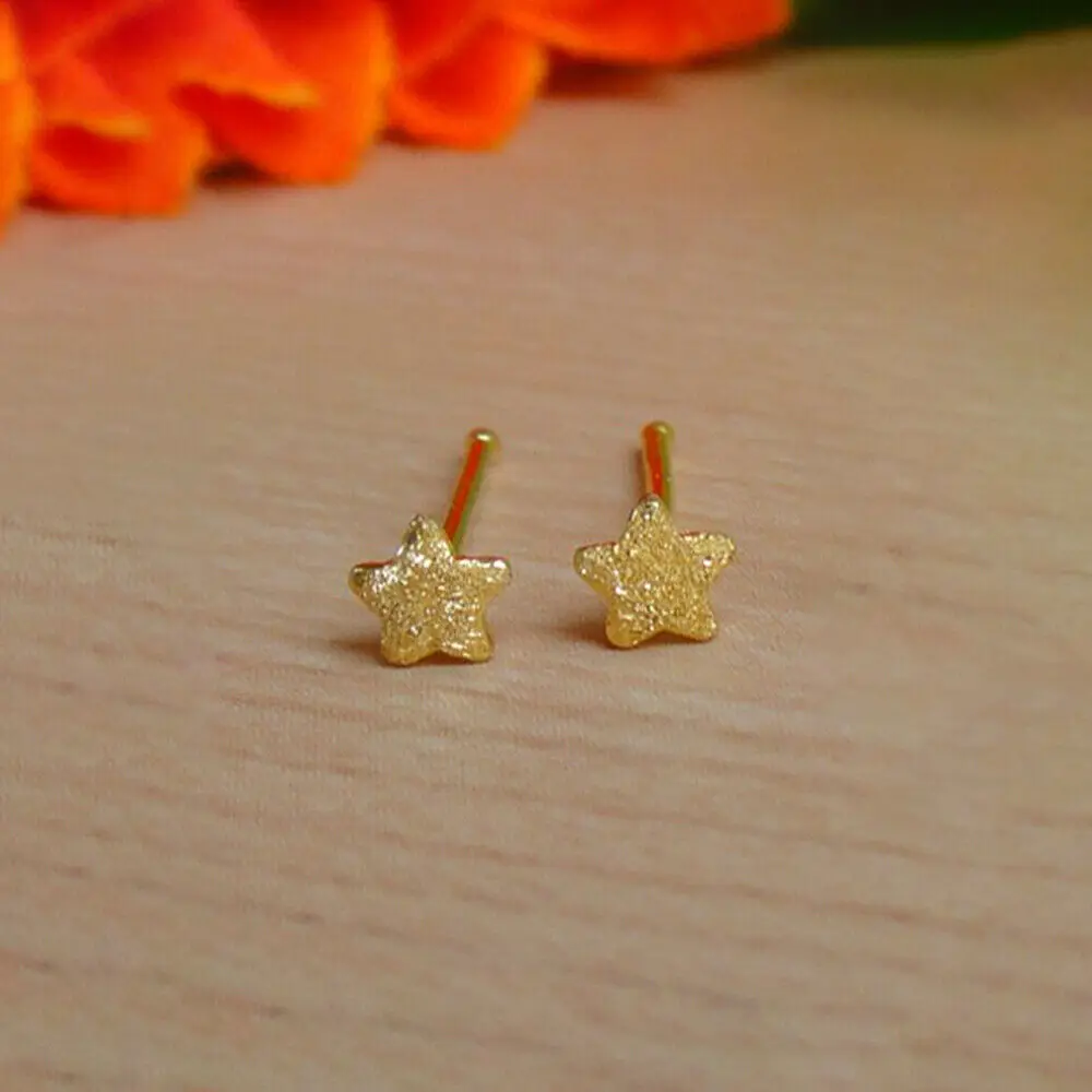 

Серьги-гвоздики женские из желтого золота 24 К, 0,4 г