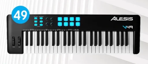 ALESIS V49 MK2 49-клавиатура с противовесом контроллер ударной панели задней сенсорной