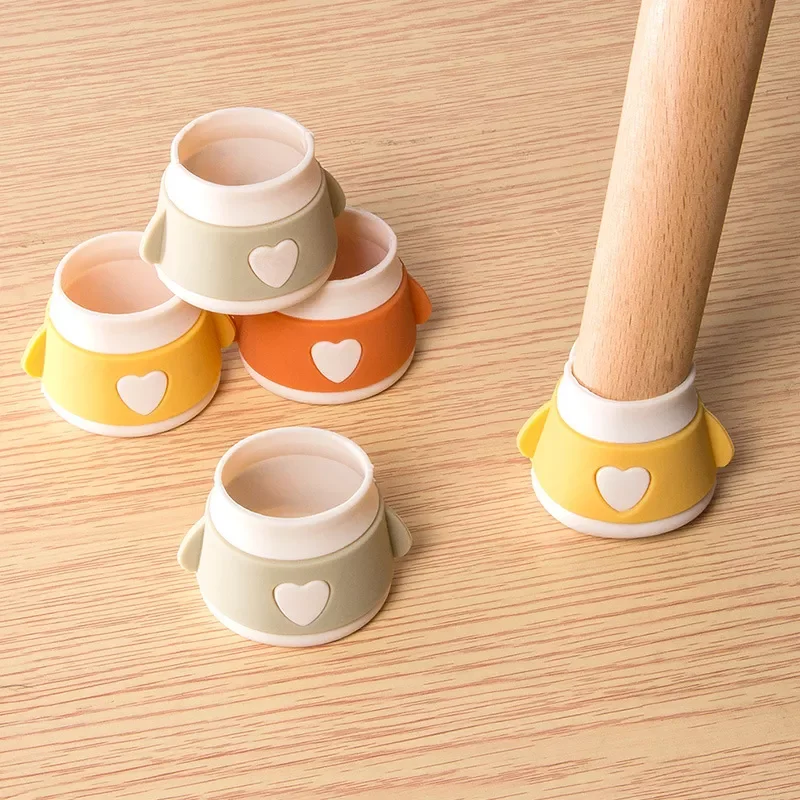 

Table Chair Leg Mat Silicone Non-slip Table Chair Leg Caps Foot Protection Bottom Cover Pads Wood Floor Protectors
