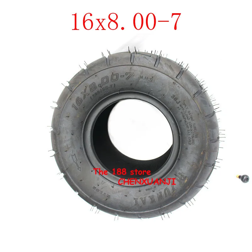 Lightning доставка 16x8.00-7 ATV шина подходит для 50CC 90CC 70CC 110CC 125CC внешняя бескамерная -