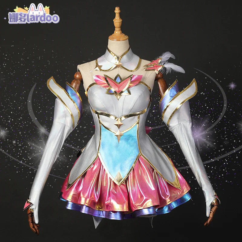 Ладо игра LOL звезда Guardian Kaisa карнавальный костюм полный комплект наряд юбки носки