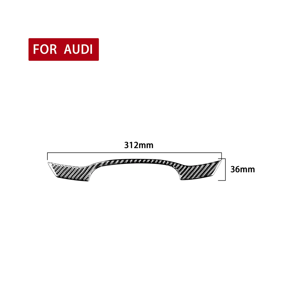 

Fit For Audi A6L A7 2019 Carbon Fiber Dashboard Console Decor Trim Auto Parts