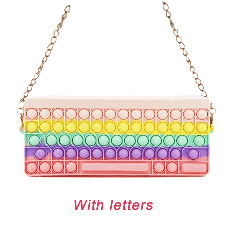 Пузырьковая женская сумка через плечо фиджет-игрушка чехол-карандаш кошелек для