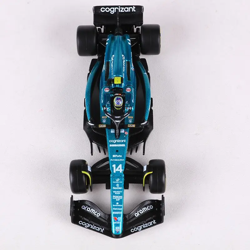 Модель гоночного автомобиля Aston Martin F1 1:43 модель из сплава AMR23 Alonso