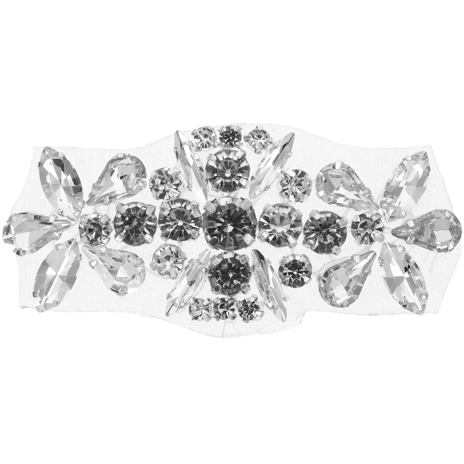 

Belt Bridal Wedding Crystal Rhinestone Appliques Sash Applique Rhinestones Waist Clothes Beaded Iron Patches Dresses Decorative